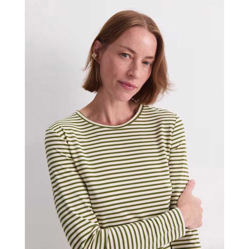 Sportscraft Stripe Lurex LS Magic Tee image number 2